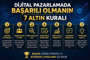 dijital pazarlamada basarili olmanin 7 altin kurali nedir